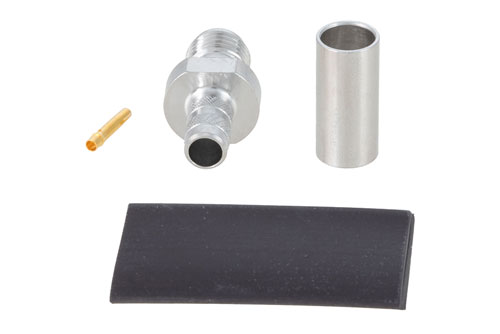 SMA Female Connector Crimp/Solder Attachment for LMR-195, RG303, RG58, RG141, PE-C195, PE-P195, RG58-TPX, LMR-LW195, RG303HV, TCOM-195