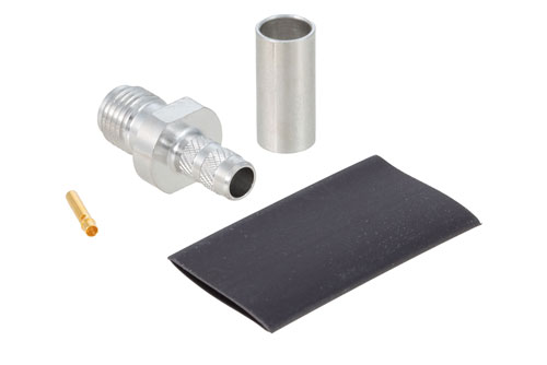 SMA Female Connector Crimp/Solder Attachment for LMR-195, RG303, RG58, RG141, PE-C195, PE-P195, RG58-TPX, LMR-LW195, RG303HV, TCOM-195