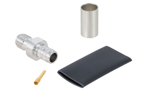 SMA Female Connector Crimp/Solder Attachment for LMR-240, RG8X, PE-C240, TCOM-240-FR, LMR-240-UF, LMR-240-DB, TCOM-240, LMR-240-FR