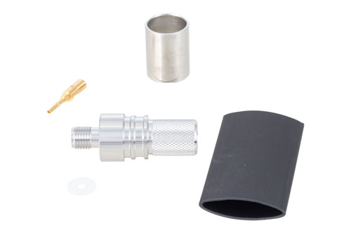 SMA Female Connector Crimp/Solder Attachment for LMR-400, LMR-400-FR, LMR-LW400, TCOM-400, LMR-400-LLPX, PE-B400, PE-B405, PE-C400,