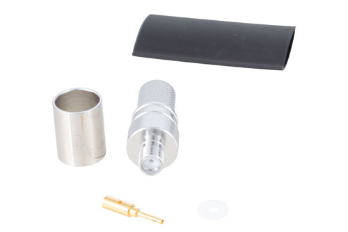 SMA Female Connector Crimp/Solder Attachment for LMR-400, LMR-400-FR, LMR-LW400, TCOM-400, LMR-400-LLPX, PE-B400, PE-B405, PE-C400,