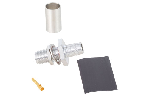 SMA Female Bulkhead Mount Connector Crimp/Solder Attachment for LMR-240, RG8X, PE-C240, TCOM-240-FR, LMR-240-UF, LMR-240-DB, TCOM-240