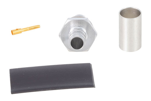 SMA Female Bulkhead Mount Connector Crimp/Solder Attachment for LMR-240, RG8X, PE-C240, TCOM-240-FR, LMR-240-UF, LMR-240-DB, TCOM-240