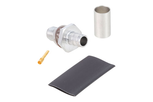 SMA Female Bulkhead Mount Connector Crimp/Solder Attachment for LMR-240, RG8X, PE-C240, TCOM-240-FR, LMR-240-UF, LMR-240-DB, TCOM-240