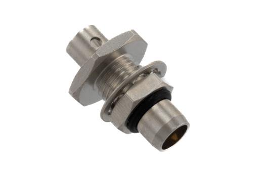 BMA Plug Bulkhead Mount Connector Solder Attachment for PE-SR402AL, PE-SR402FL, PE-SR402FLJ, RG402, RG402 Tinned