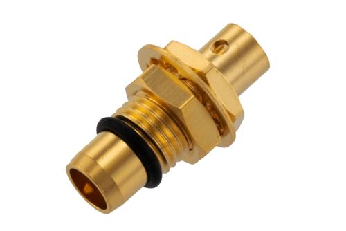 BMA Plug Bulkhead Mount Connector Solder Attachment for PE-SR402AL, PE-SR402FL, PE-SR402FLJ, RG402, RG402 Tinned, D-Flat