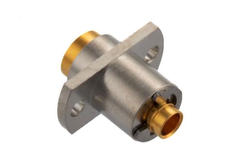 BMA Jack Connector Solder Attachment 2 Hole Flange Mount for PE-SR402AL, PE-SR402FL, PE-SR402FLJ, RG402, RG402 Tinned