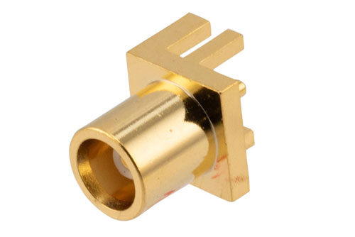 MCX Jack Commercial Grade Connector Solder Attachment .042 inch End Launch PCB