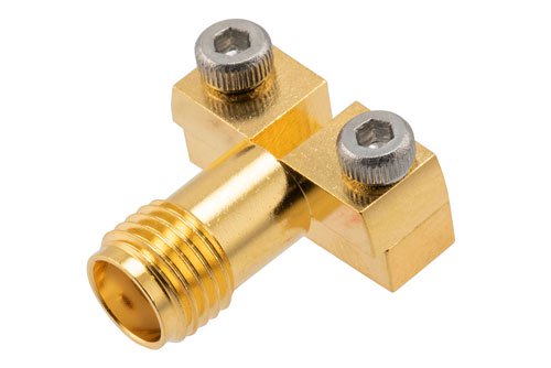 SMA Female Commercial Grade Connector Clamp/Solder Attachment End Launch PCB, Removable End Launch