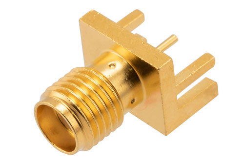SMA Female Commercial Grade Connector Solder Attachment .063 inch End Launch PCB