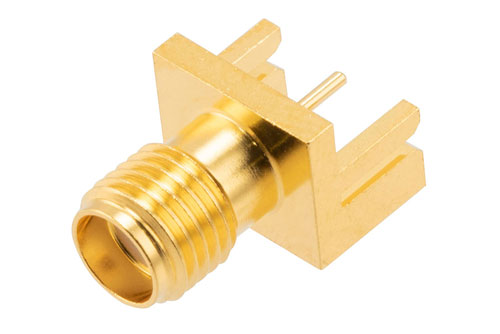 SMA Female Commercial Grade Connector Solder Attachment .032 inch End Launch PCB