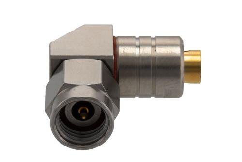 2.92mm Male Right Angle Connector Solder Attachment for 0.118 Semi-Rigid Coax Cable