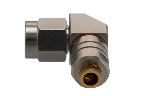 2.92mm Male Right Angle Connector Solder Attachment for 0.118 Semi-Rigid Coax Cable