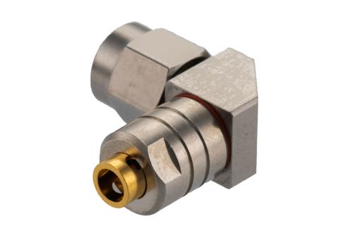 2.92mm Male Right Angle Connector Solder Attachment for 0.118 Semi-Rigid Coax Cable
