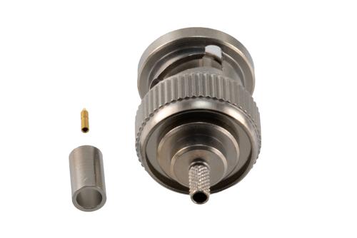 BNC Male Connector Crimp Attachment for LMR-100A, PE-B100, PE-C100, RG174, RG316, RG188, PE-C100-LSZH, LMR-100-FR, LMR-100A-PVC