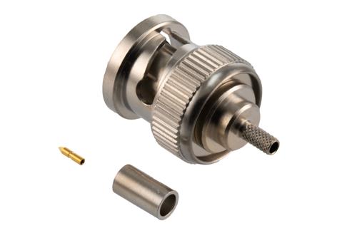 BNC Male Connector Crimp Attachment for LMR-100A, PE-B100, PE-C100, RG174, RG316, RG188, PE-C100-LSZH, LMR-100-FR, LMR-100A-PVC