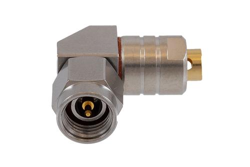 3.5mm Male Right Angle Connector Clamp/Solder Attachment for PE-141FL-NM, PE-SR141-NM, PE-SR402AL, PE-SR402FL, PE-SR402FLJ, RG402