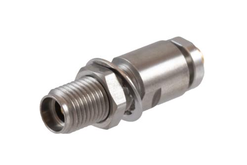 3.5mm Female Bulkhead Mount Connector Clamp/Solder Attachment for PE-SR405AL, PE-SR405FL, PE-SR405FLJ, RG405, RG405 Tinned