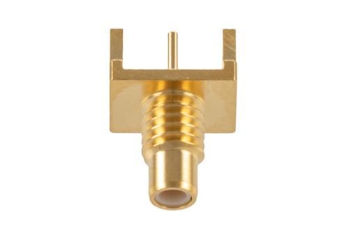 SMC Jack Connector Solder Attachment 0.062 inch End Launch PCB, .030 inch Diameter