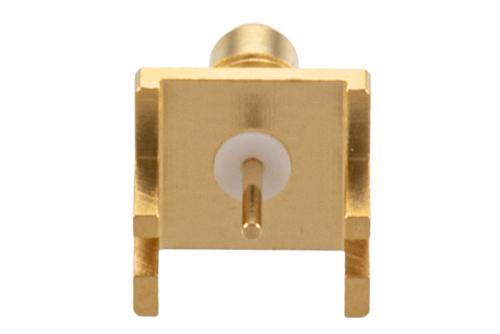 SMC Jack Connector Solder Attachment 0.062 inch End Launch PCB, .030 inch Diameter