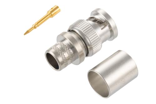 BNC Male Connector Crimp/Solder Attachment for PE-C400, LMR-400, LMR-400-DB, LMR-400-UF-FR, LMR-400-FR, LMR-LW400, LMR-400