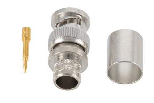 BNC Male Connector Crimp/Solder Attachment for PE-C400, LMR-400, LMR-400-DB, LMR-400-UF-FR, LMR-400-FR, LMR-LW400, LMR-400
