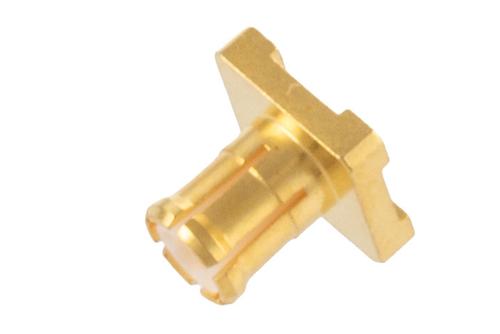MCX Plug Connector Solder Attachment Surface Mount PCB, 0.036 inch Hole Diameter