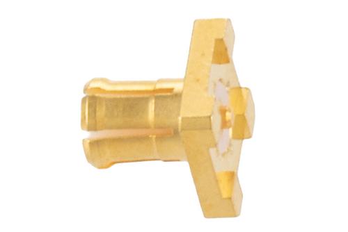 MCX Plug Connector Solder Attachment Surface Mount PCB, 0.036 inch Hole Diameter