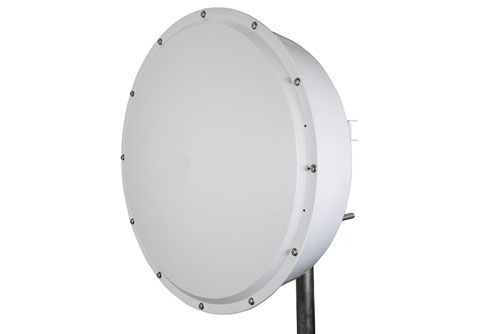 4950 MHz to 7125 MHz, 2-foot deep dish Parabolic Antenna, 2x2 MIMO, 30 dBi, RPSMA