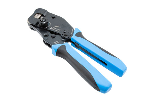 Ratchet Crimp Tool, Self-Adjusting for precise crimping, 0.0248 in sq max