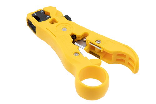 Coax Cable Stripper, 1/2 and 1/4 inch lengths for RG59, RG6, RG7, RG11