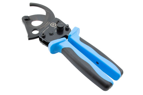 Ratchet Cable Cutter for Copper/Aluminum cable, 1-3/4 inch diameter max, Low-Force