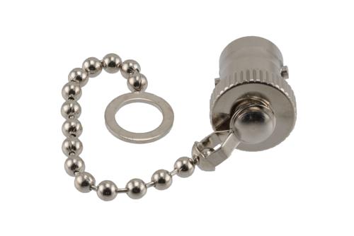 BNC Female Non-Shorting Dust Cap with 3.1 Inch Chain