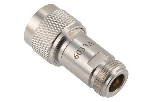 2 Watt Feed-Thru Load Up to 1 GHz with N-Type Male to N-Type Female Brass Body