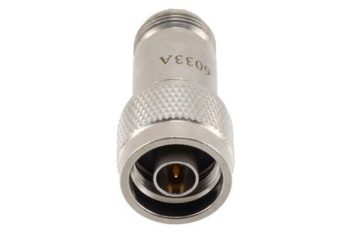 2 Watt Feed-Thru Load Up to 1 GHz with N-Type Male to N-Type Female Brass Body