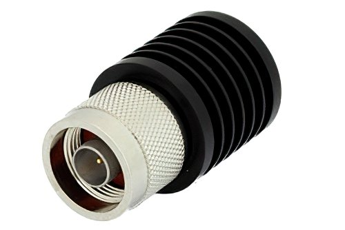 10 Watt RF Load Up to 18 GHz With N Male Input Black Anodized Aluminum Heatsink