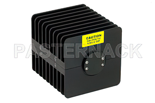 25 Watt RF Load Up to 18 GHz With N Female Input Square Body Black Anodized Aluminum Heatsink