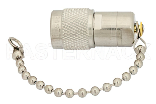 93 Ohm 0.5 Watts Nickel Plated Brass TNC Male RF Load With Chain Up To 1,000 MHz