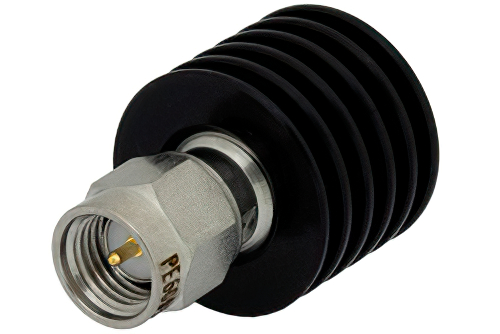 5 Watt RF Load Up to 18 GHz With SMA Male Input Black Anodized Aluminum Heatsink