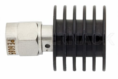 5 Watt RF Load Up to 18 GHz With SMA Male Input Black Anodized Aluminum Heatsink