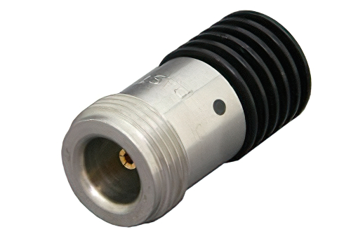 5 Watt RF Load Up to 18 GHz With N Female Input Black Anodized Aluminum Heatsink