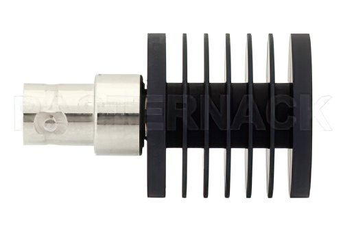 50 Ohm 10 Watts Black Anodized Aluminum Heatsink BNC Female RF Load Up To 4 GHz