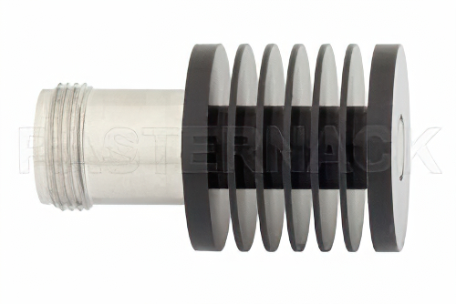 10 Watt RF Load Up to 18 GHz With N Female Input Black Anodized Aluminum Heatsink