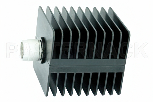 25 Watt RF Load Up to 18 GHz With N Male Input Square Body Black Anodized Aluminum Heatsink
