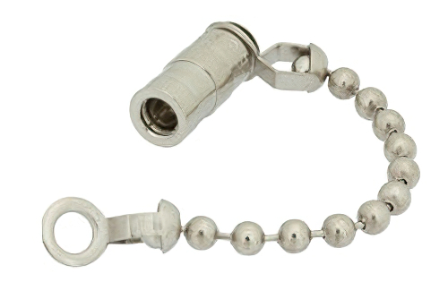 SMB Plug Non-Shorting Dust Cap With 2.5 Inch Chain