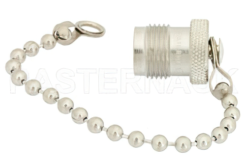 TNC Female Shorting Dust Cap With 4 Inch Chain