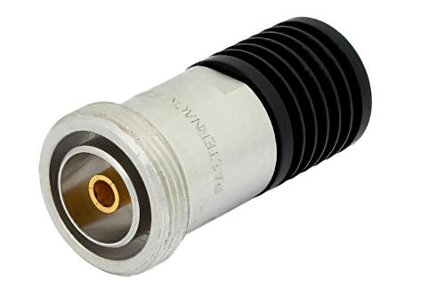 50 Ohm 10 Watts Black Anodized Aluminum Heatsink 7/16 DIN Female RF Load Up To 7 GHz