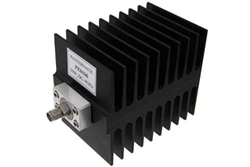 Medium Power 50 Watts RF Load Up To 4 GHz With SMA Male Input Square Body Black Anodized Aluminum Heatsink