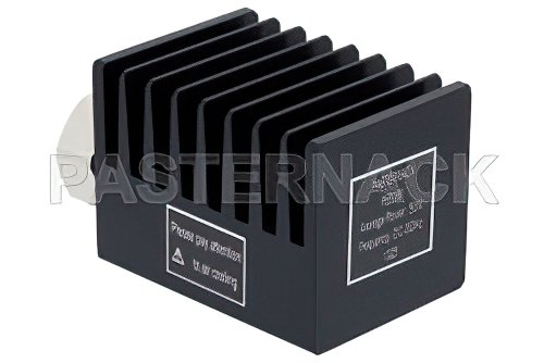 50 Watt RF Load Up to 3 GHz with 7/16 DIN Male Square Body Black Anodized Aluminum Heatsink