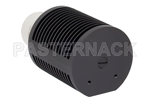 25 Watt RF Load Up To 8 GHz With 7/16 DIN Male Input Round Body Black Anodized Aluminum Heatsink